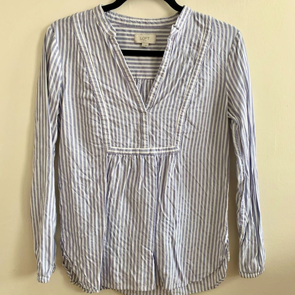 LOFT striped blouse